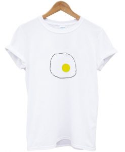 egg print t shirt