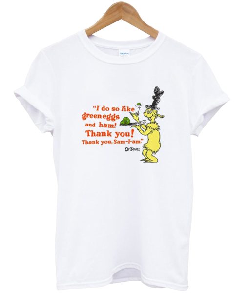 Dr Seuss Cat In The Hat Green Eggs and Ham T-Shirt NA