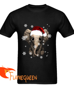 elephant christmas ugly t shirt