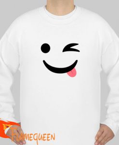 smile emoji sweatshirt