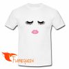 eyelash lips t shirt