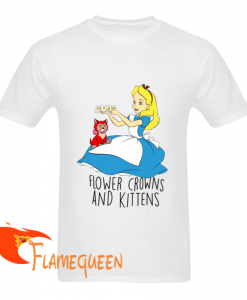 flower crowns and kittens t-shirt