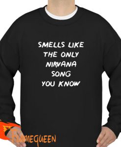 smells like the only nirvana song sweatshirt