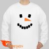 snowman face sweatshirt