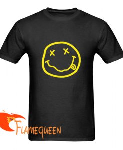 nirvana smiley face t-shirt