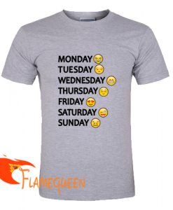 one week emoji t shirt