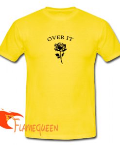 over it rose flower tshirt