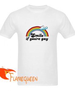 smile if you're gay t shirt