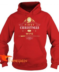 First Christmas As A Wife Hoodie