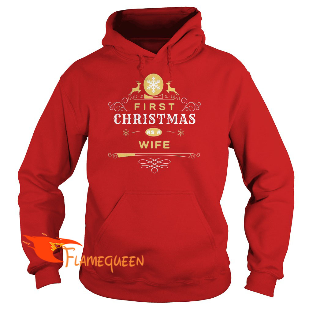 First Christmas As A Wife Hoodie