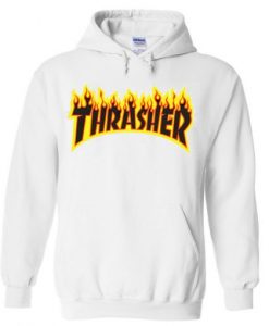 thrasher fire hoodie