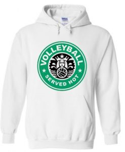 volleyball served hot hoodie