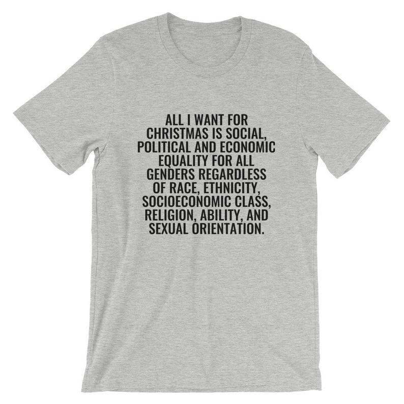 All i want for Christmas is social T SHIRT NA