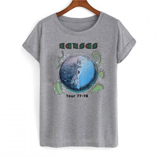 1970’s KANSAS vintage concert 1977-78 TOUR vintage band T Shirt NA