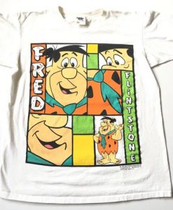 1994 FRED FLINTSTONE Distressed Vintage T Shirt NA
