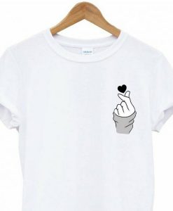 Kpop Finger Heart T Shirt NA