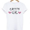 Creepy Girl Hearts T-shirt NA