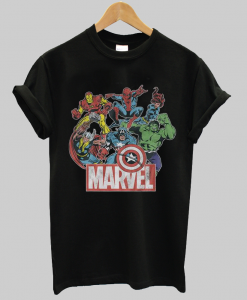 Marvel Avengers Team Cool Retro Comic Funny Vintage Unisex T-Shirt NA