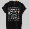 Shark Faces Of The World tshirt NA