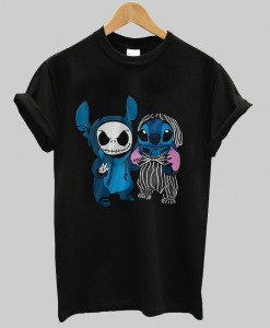 Stitch And Jack Skellington Funny Best Friends Vintage T-Shirt NA