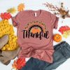 Thankful Rainbow Pumpkin Shirt NA