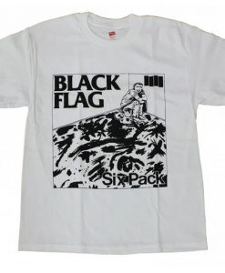 BLACK FLAG T-Shirt Six Pack Punk Band Tee