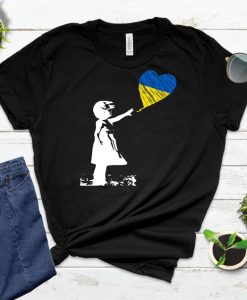 Pray for Ukraine Banksy Peace Shirt