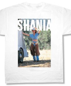 Shania Twain Vintage White Denim T-shirt