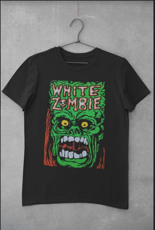 White Zombie Monster Yell T Shirt