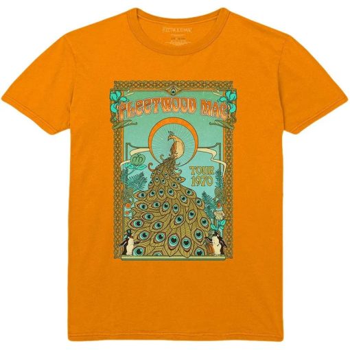 Fleetwood Mac Peacock Tour 1970 tshirt NA